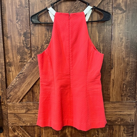 Lilly Pulitzer NWOT women's hot pink Annabelle honeycomb tank top size 6 - Picture 4 of 7